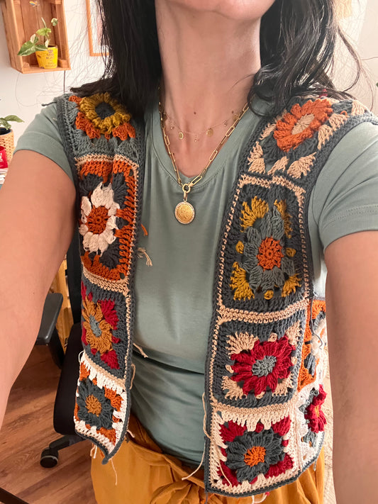 Crochet Along Gathering – The Statement Vest