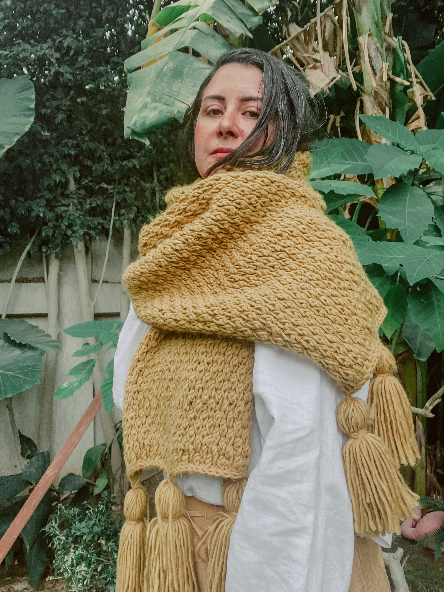 Rosewood Scarf Tunisian Crochet pattern