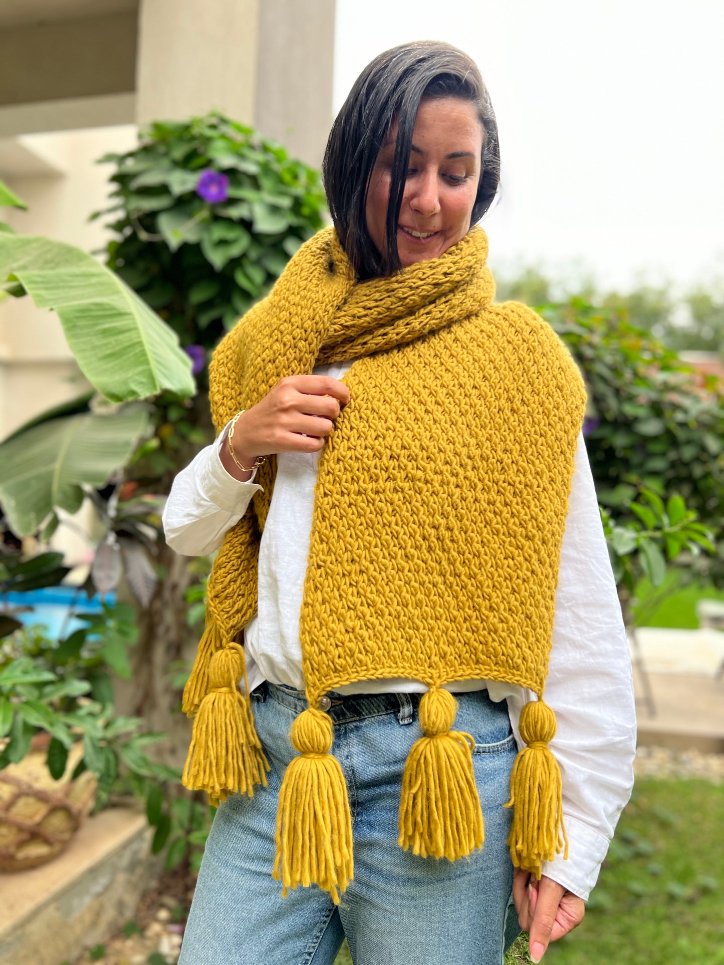 Rosewood Scarf Tunisian Crochet pattern