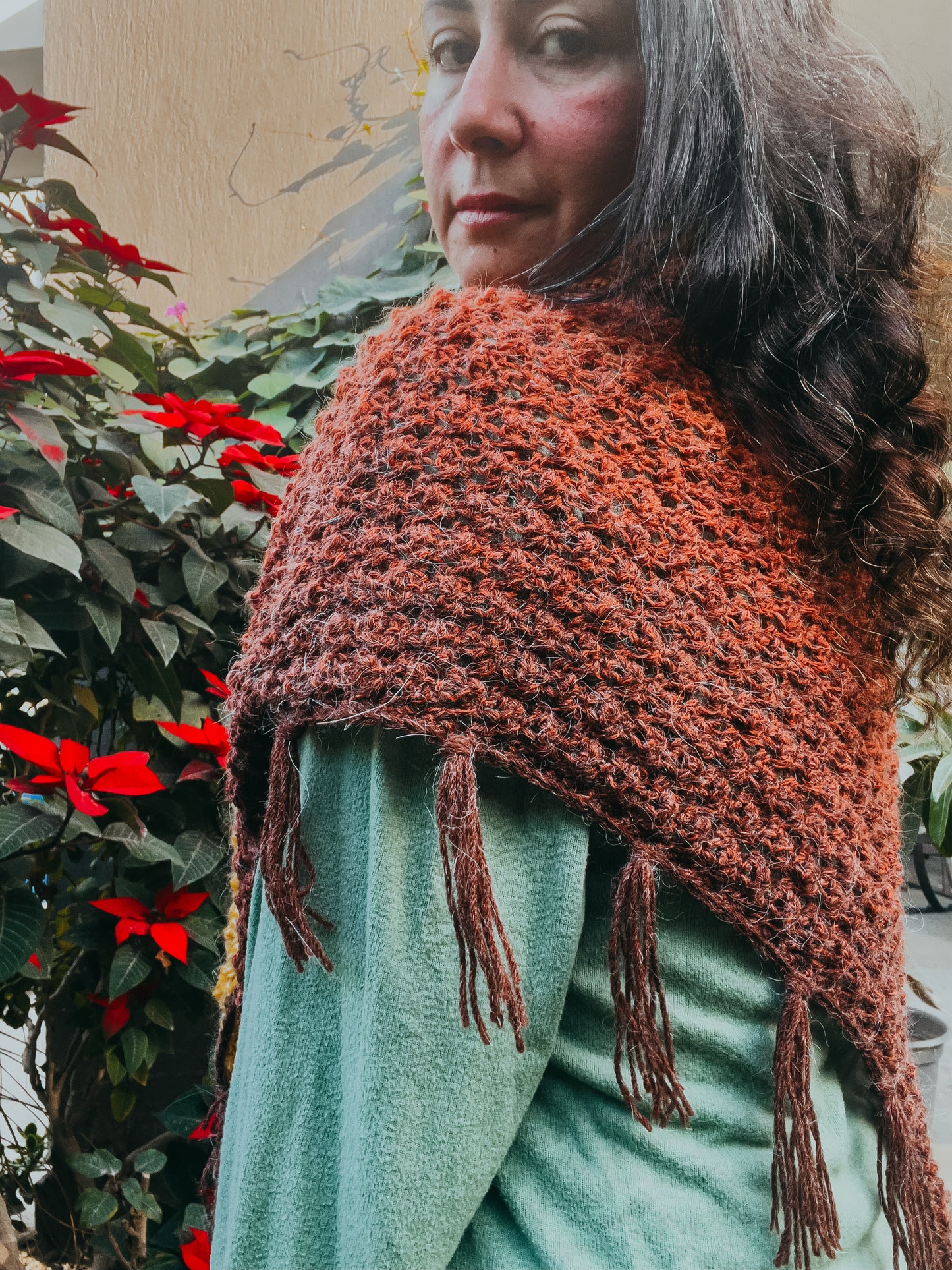 Mini Acorn Shawl Crochet Pattern