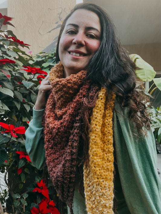 Mini Acorn Shawl Crochet Pattern
