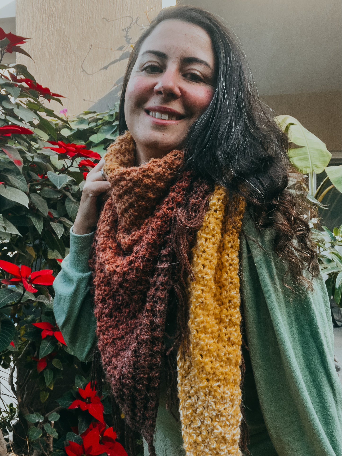 Mini Acorn Shawl Crochet Pattern