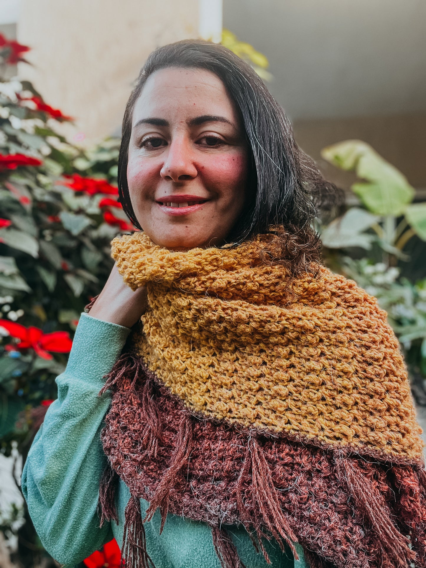 Mini Acorn Shawl Crochet Pattern