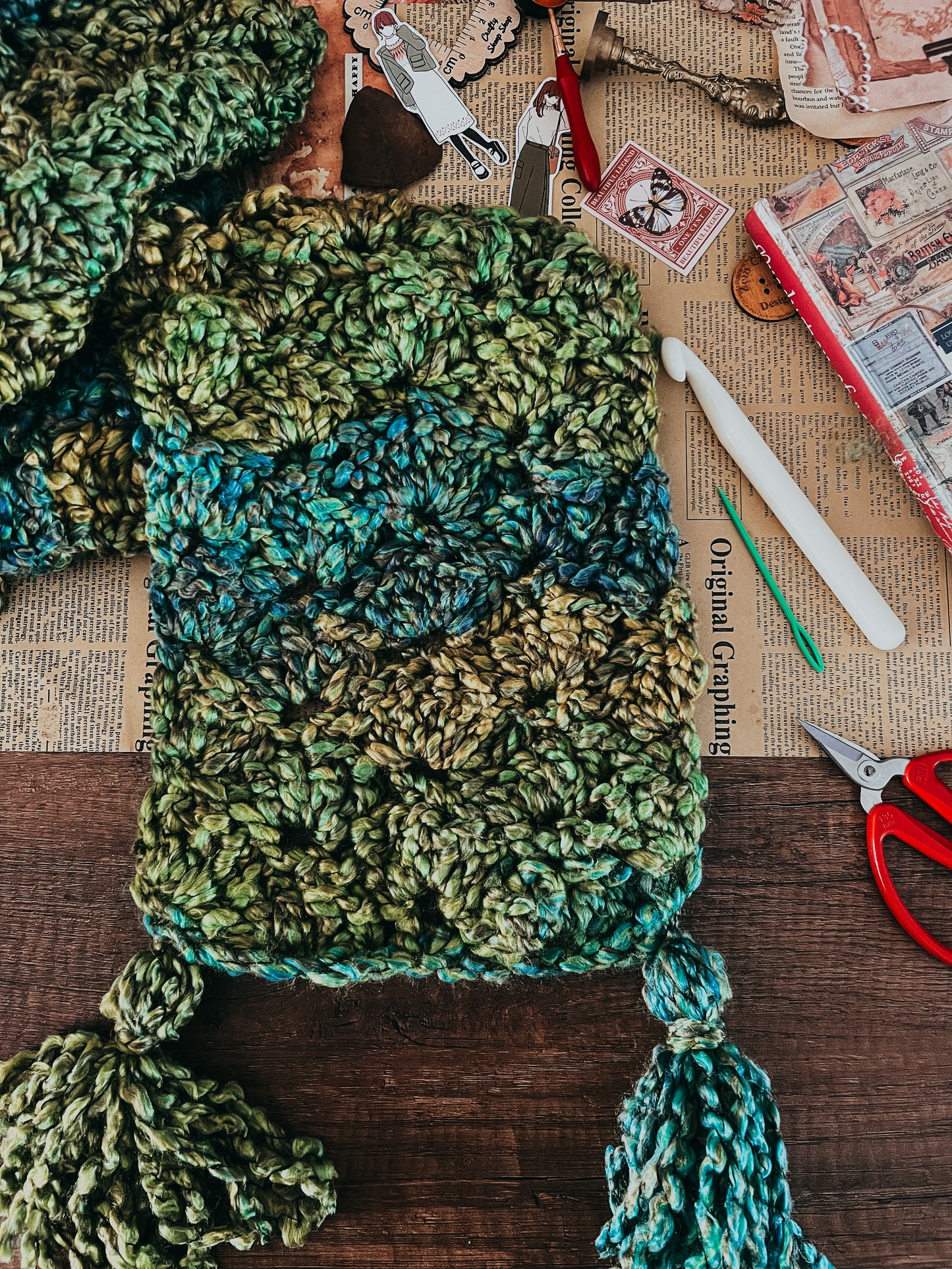 The Fluffy Scarf Crochet Kit