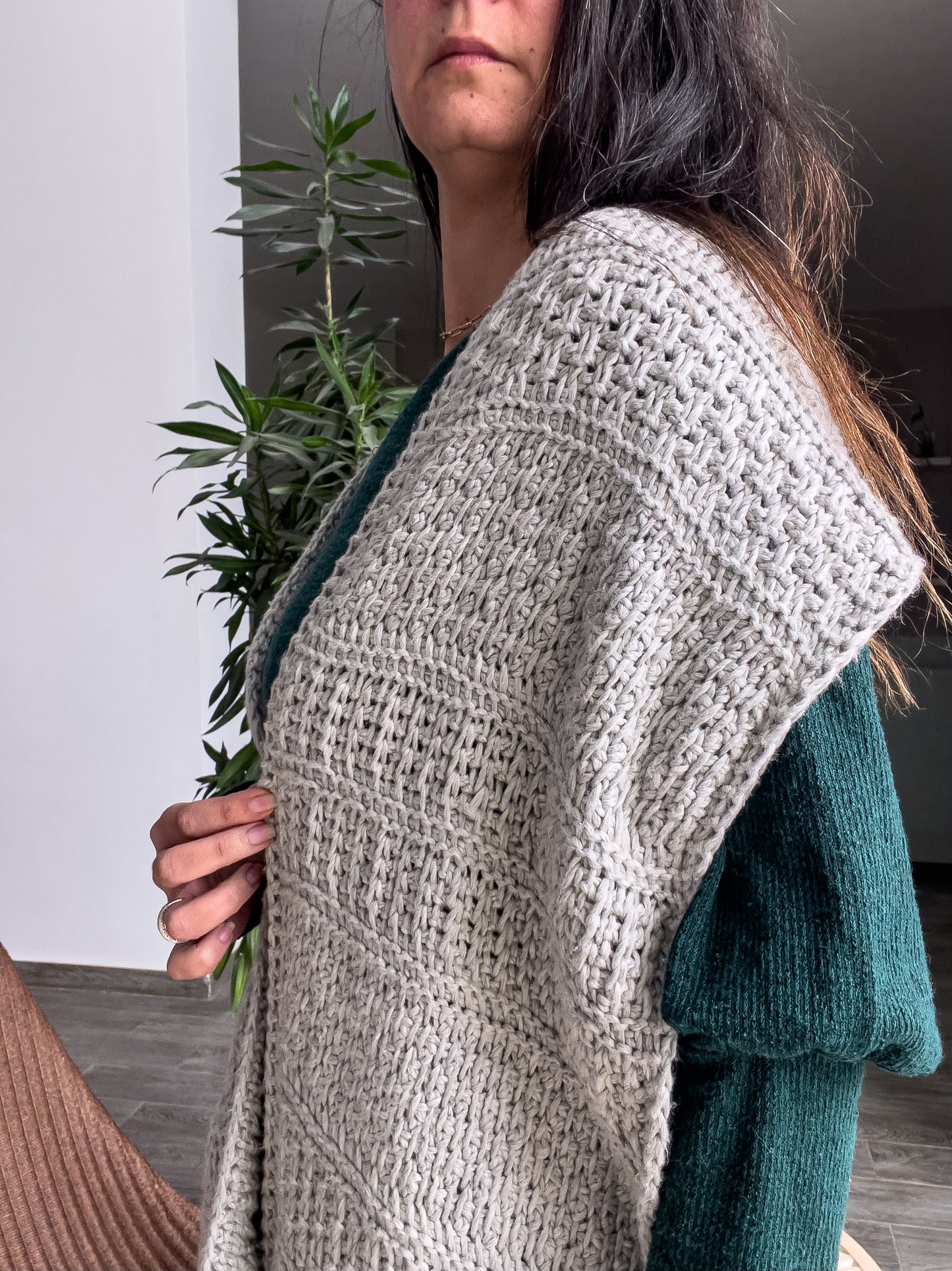 Winter notes Wrap Tunisian Crochet pattern
