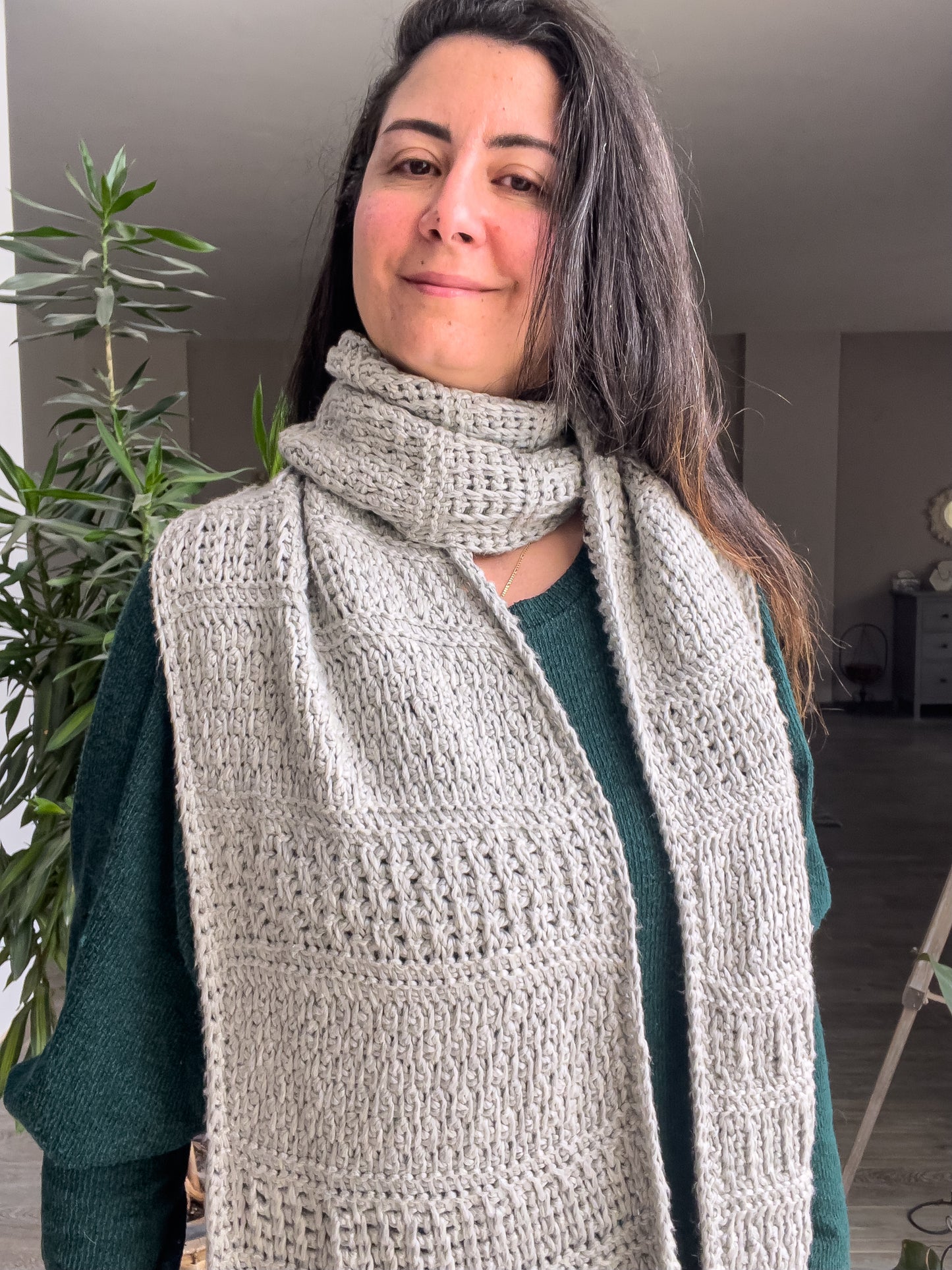Winter notes Wrap Tunisian Crochet pattern