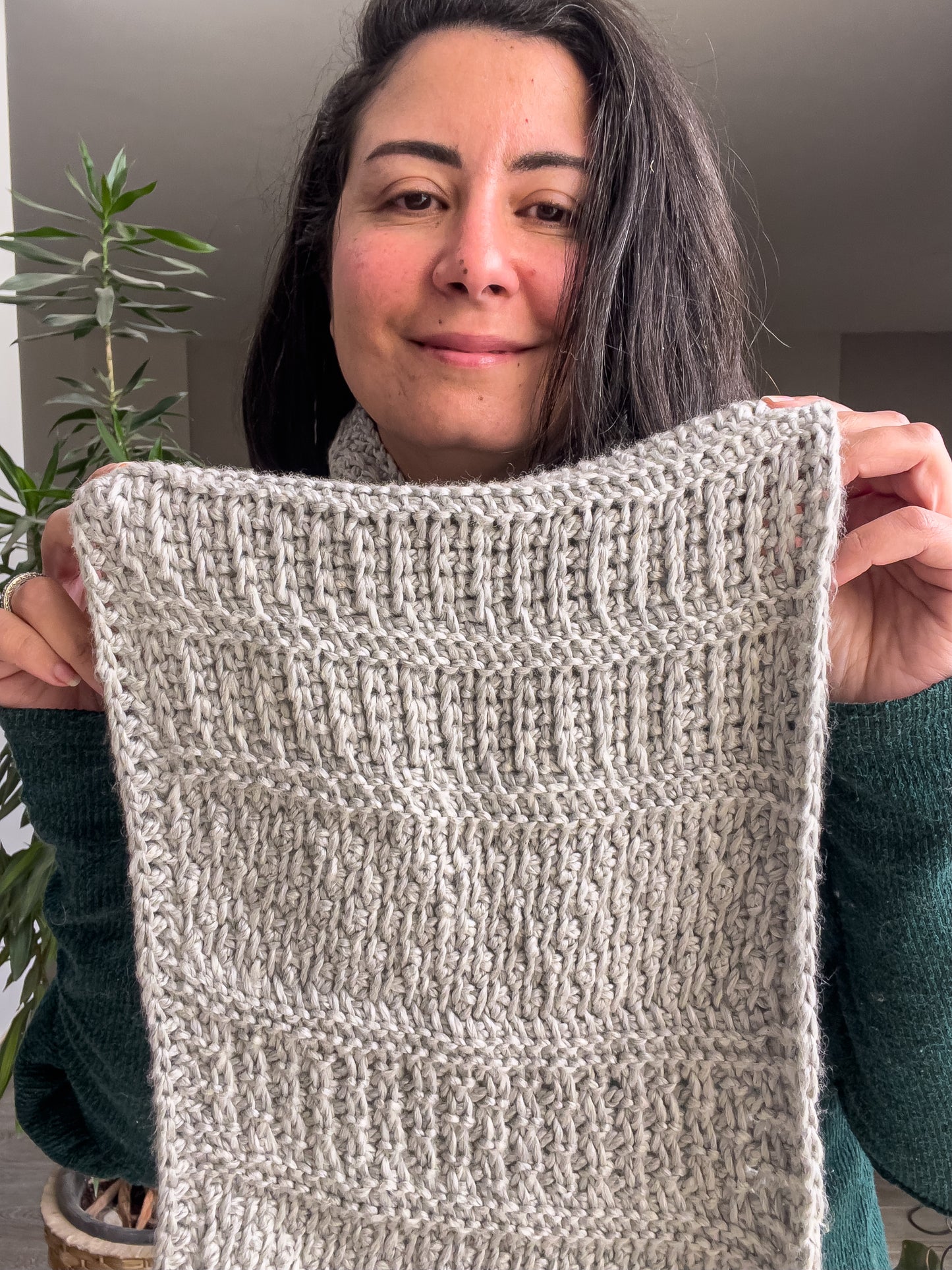 Winter notes Wrap Tunisian Crochet pattern