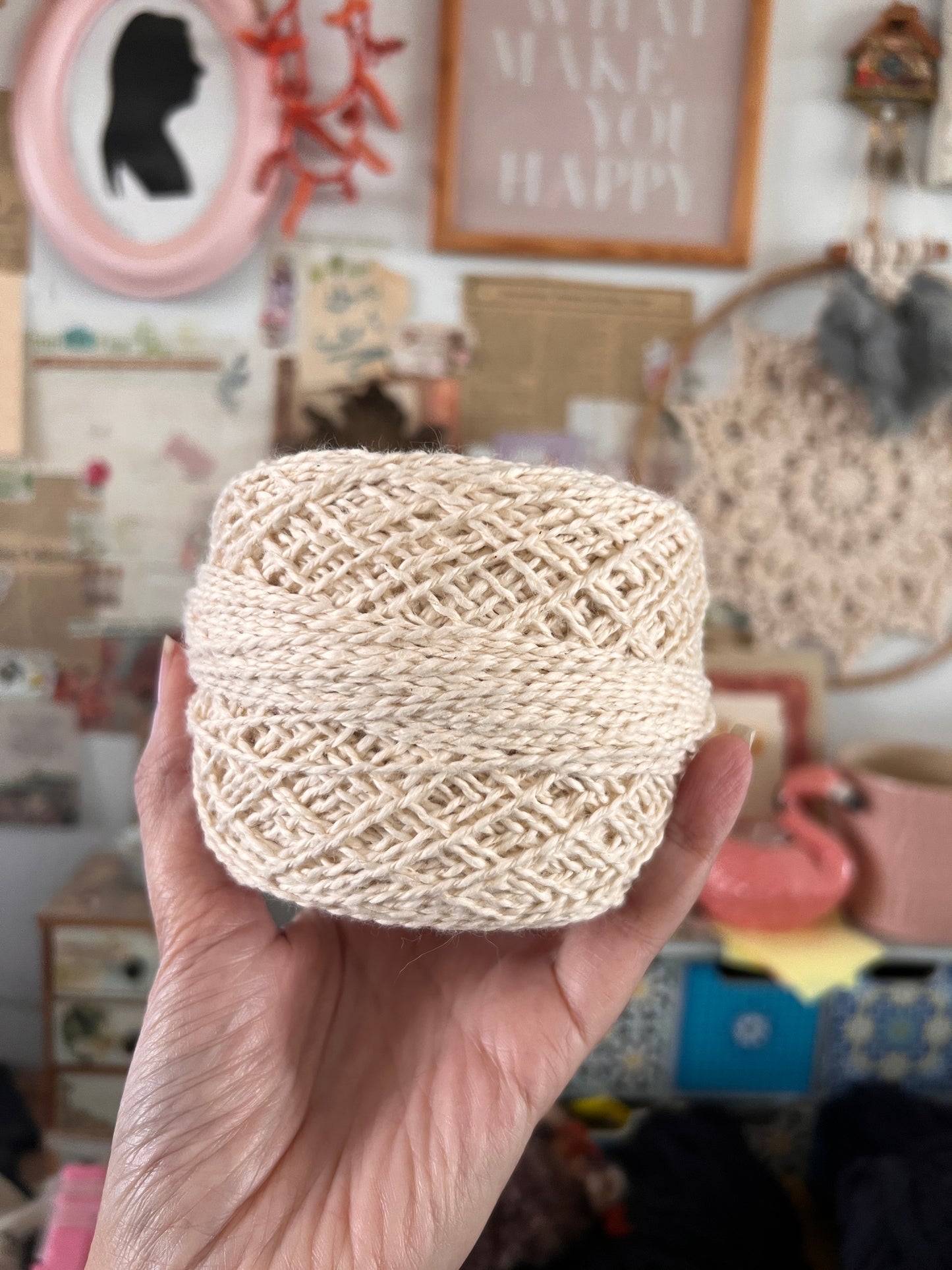 Curly silk