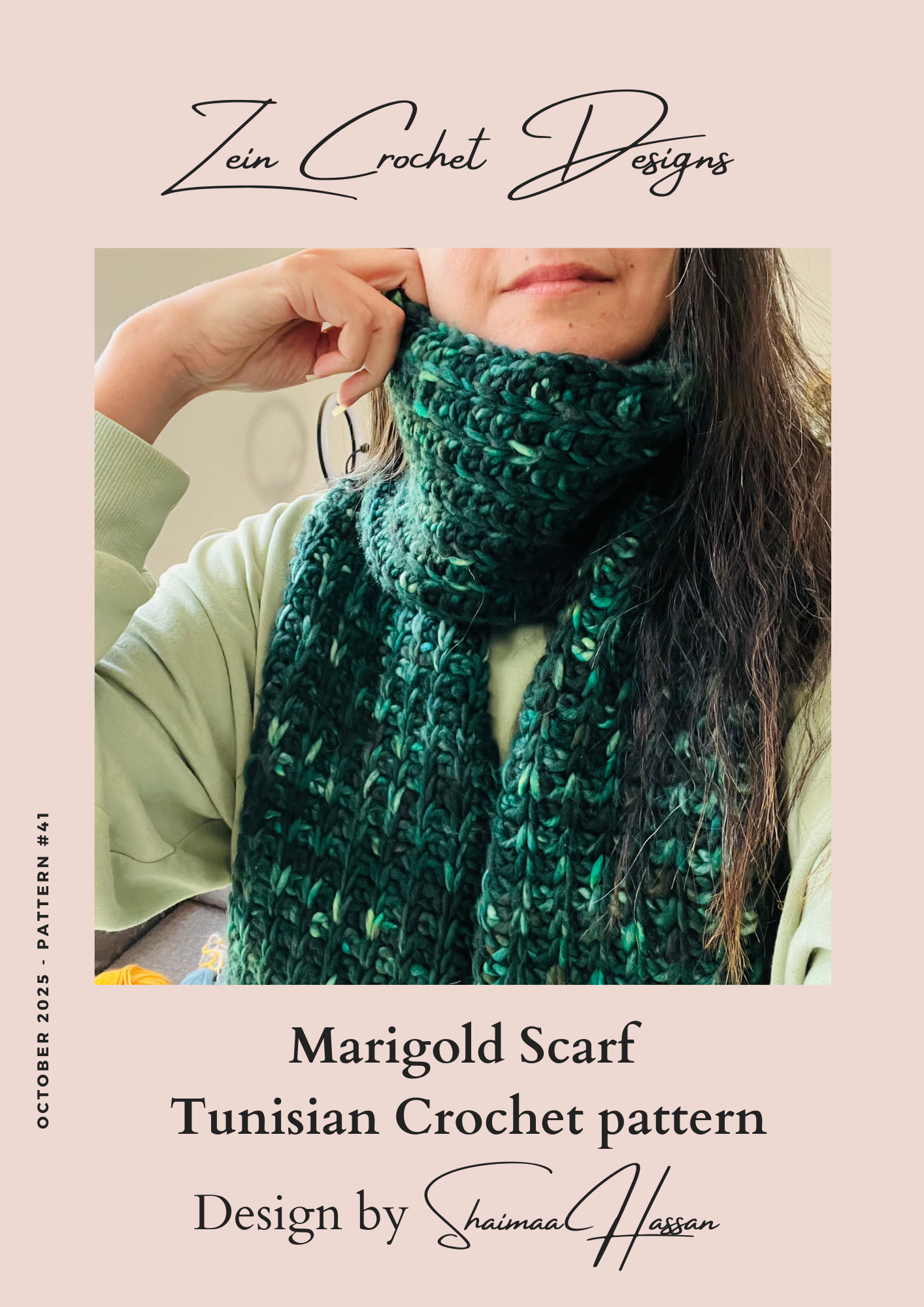 Marigold Scarf Tunisian Crochet Pattern