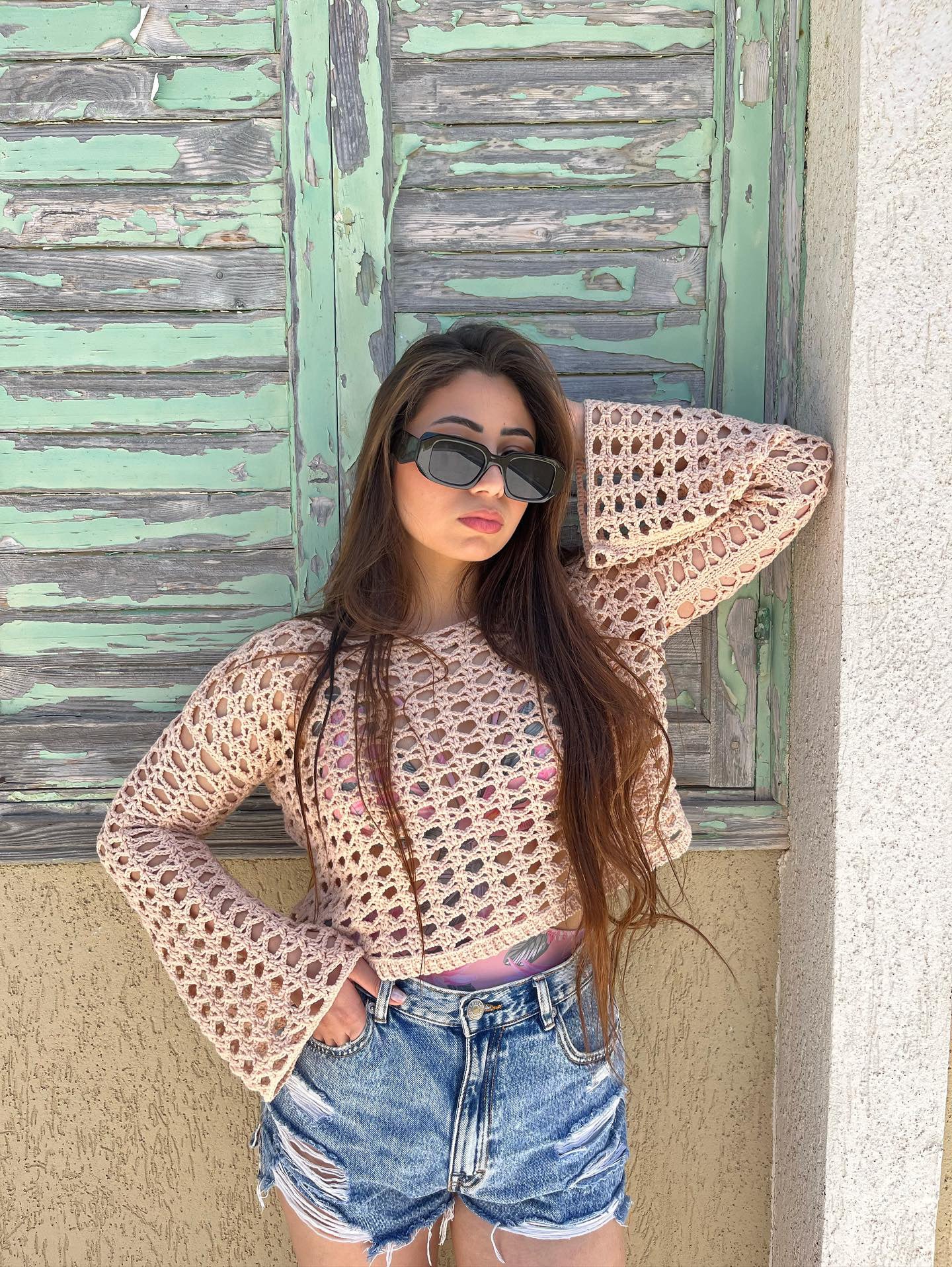 Handmade crochet summer top, order yours now in the color of your choice. by Zein Crochet Designs