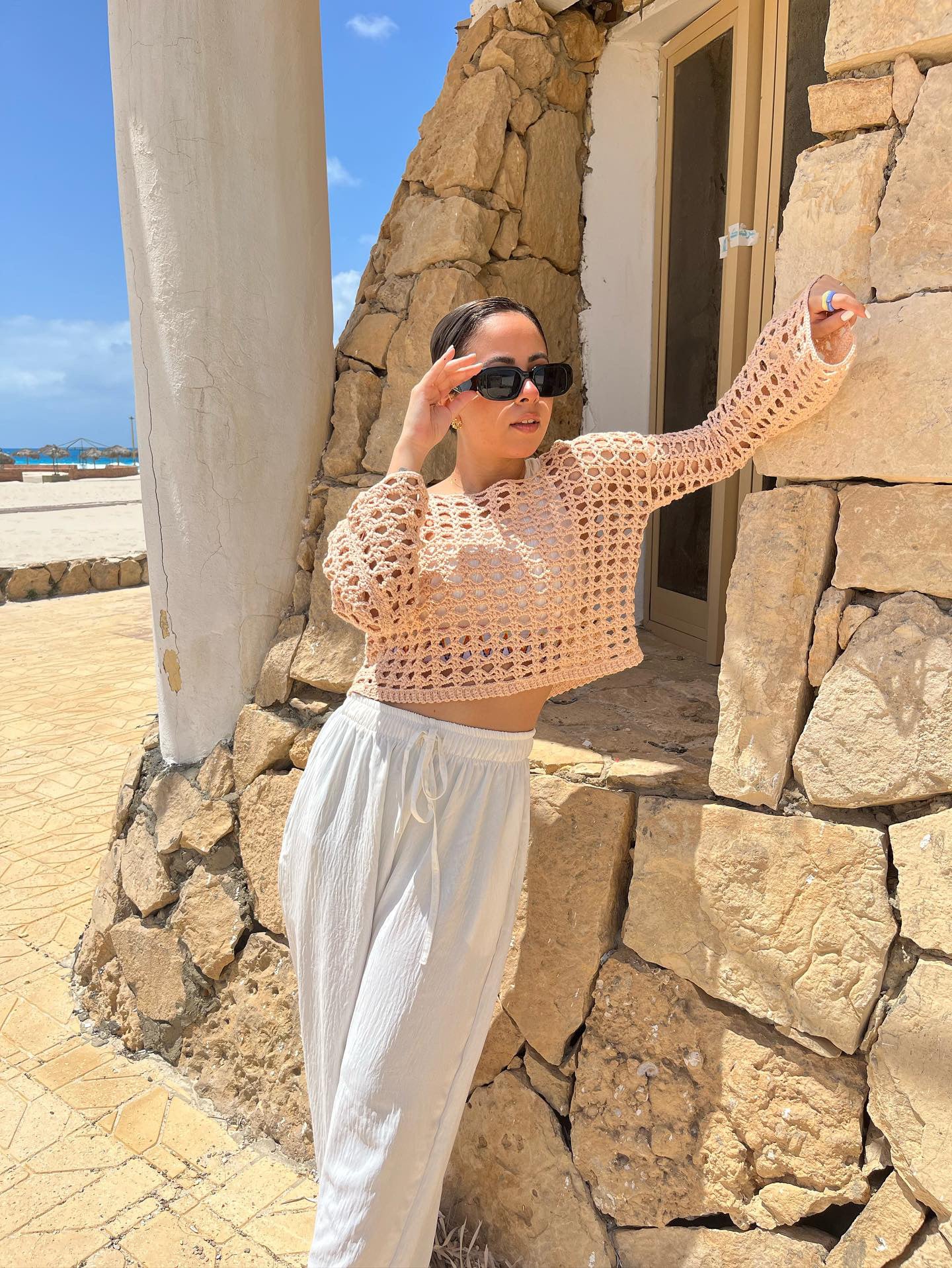 Handmade crochet summer top, order yours now in the color of your choice. by Zein Crochet Designs