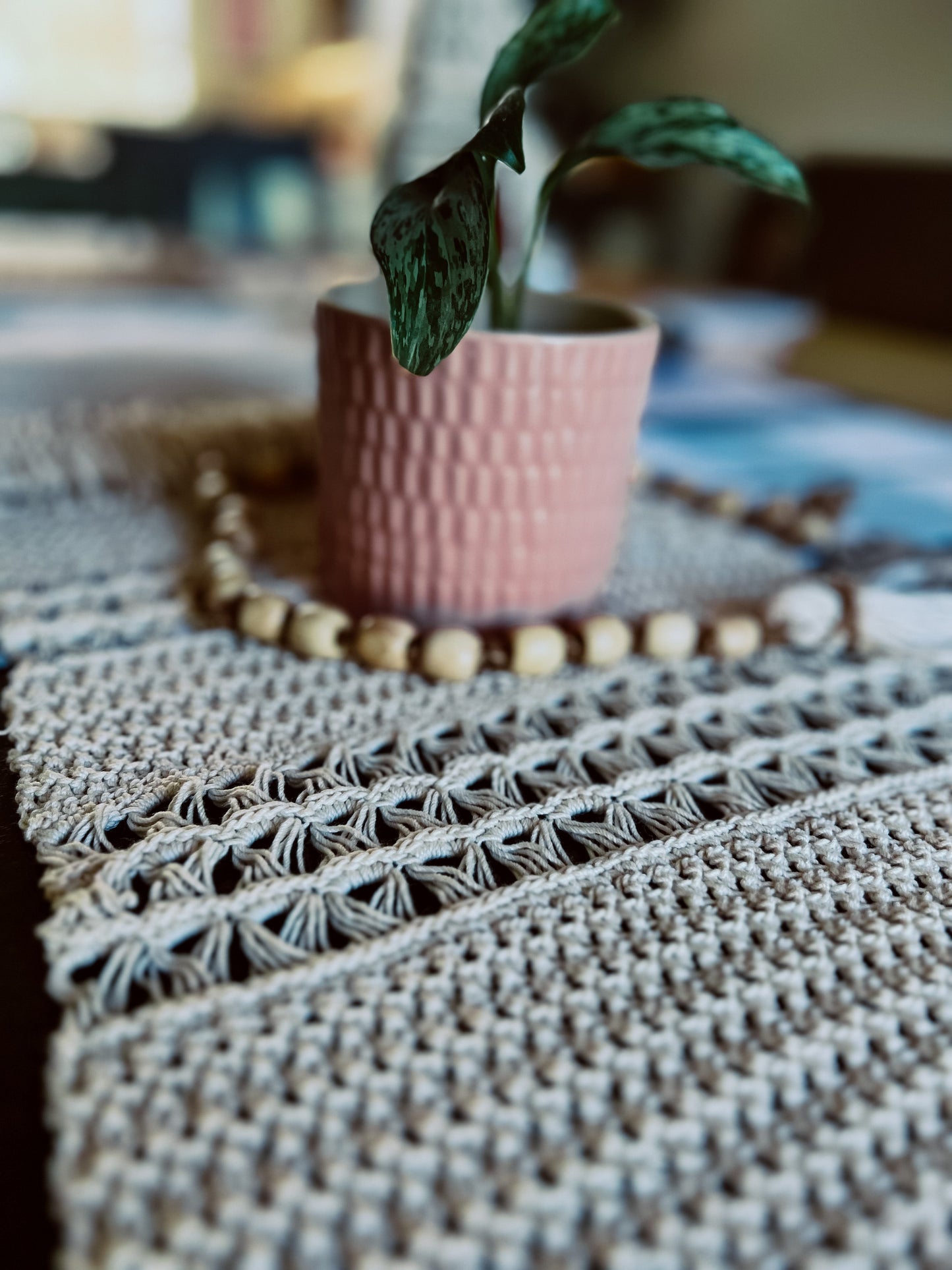 Cotton Stitches Table Runner Crochet kit