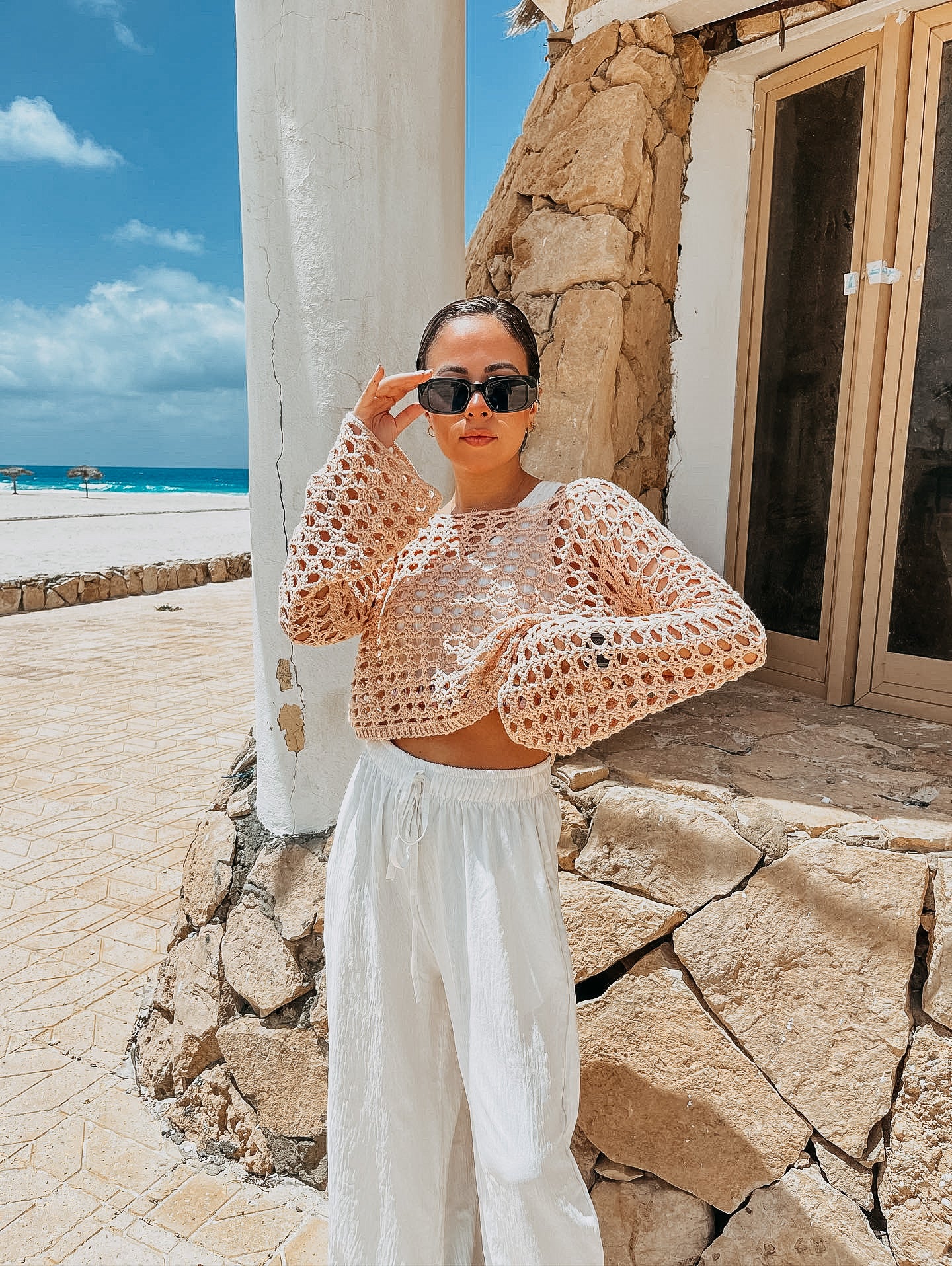 Handmade crochet summer top, order yours now in the color of your choice. by Zein Crochet Designs