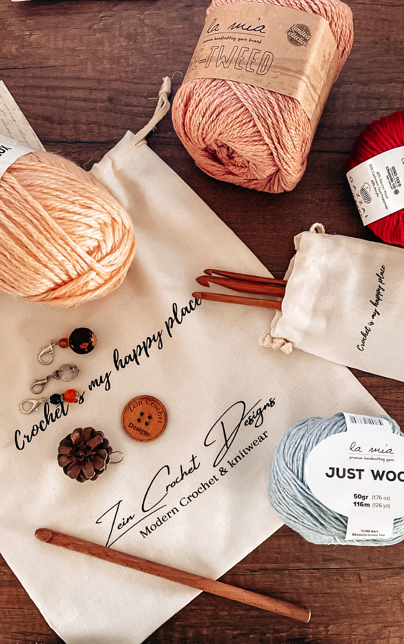 Rusty Cocoa Kimono Crochet Kit