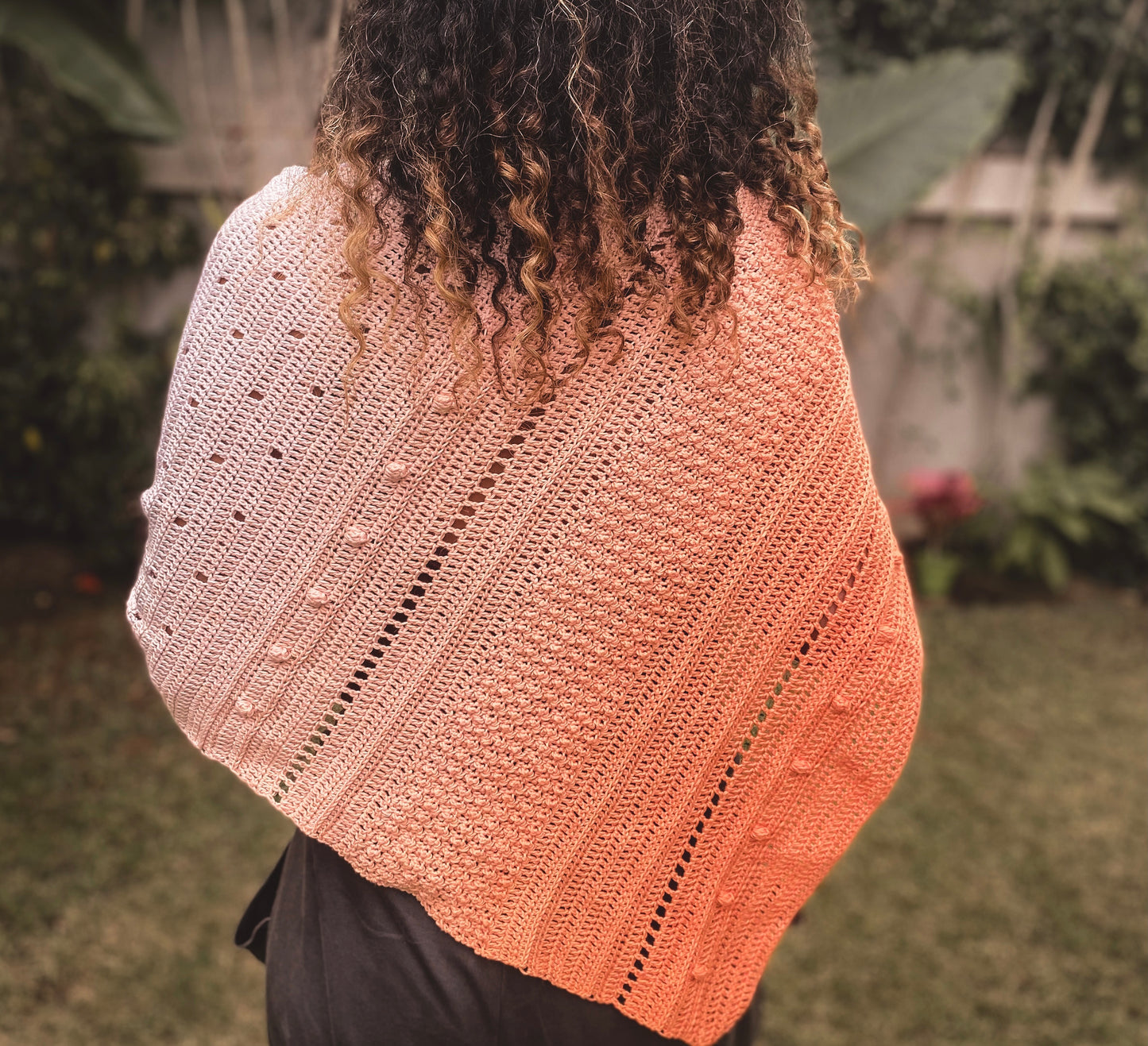 Jasmine Coral Shawl Crochet pattern