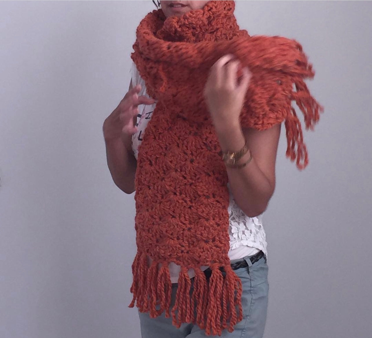 The Fluffy Scarf Crochet Kit