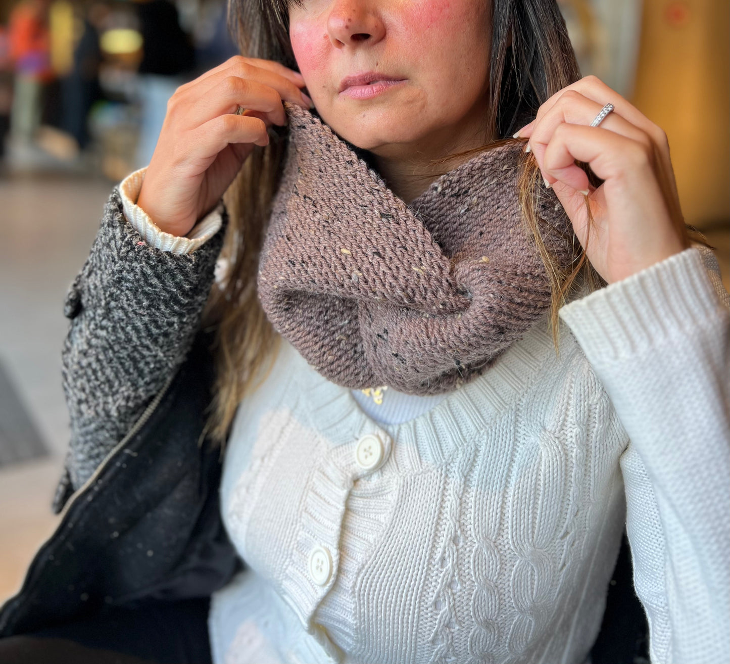 Hazel Twisted Cowl Tunisian Crochet Pattern
