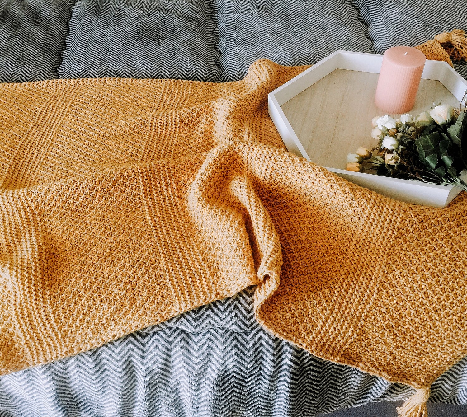 Tunisian Crochet afghan - The vintage Tunisian Afghan pattern by Zein Crochet Designs