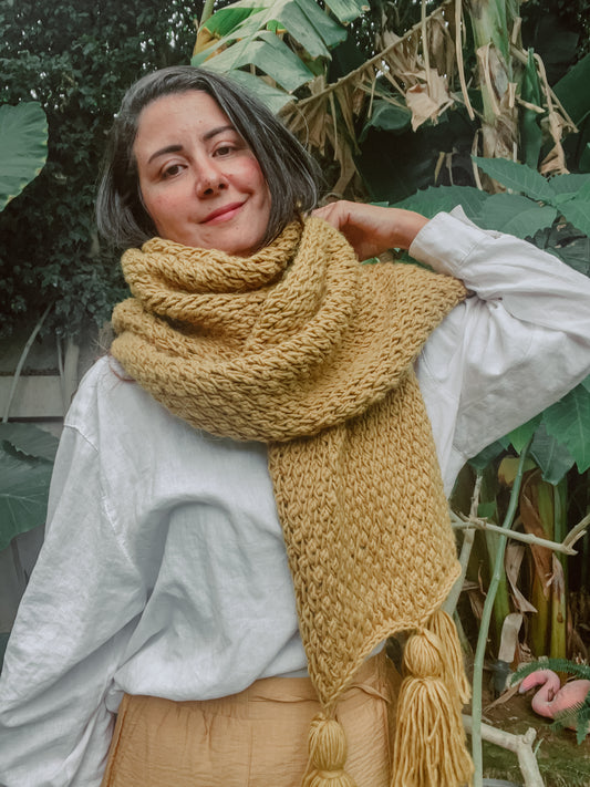 Rosewood Scarf Tunisian Crochet Pattern