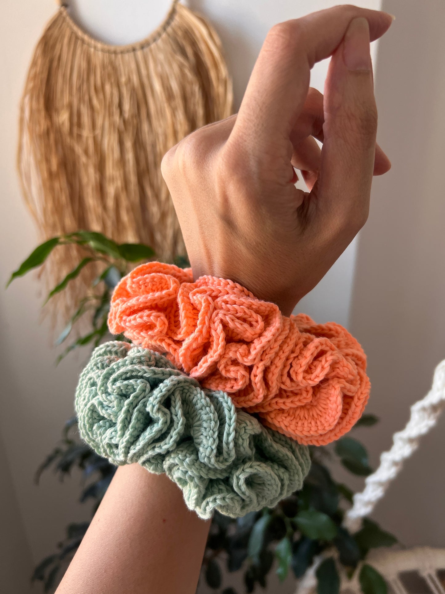 The Coral Scrunchie - Handmade