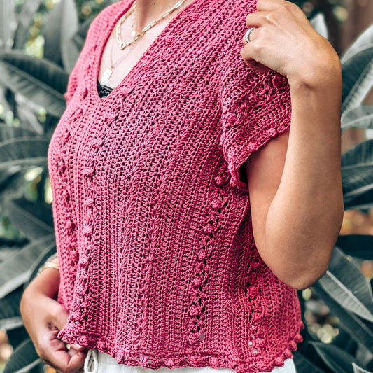 Camellia Top Crochet pattern