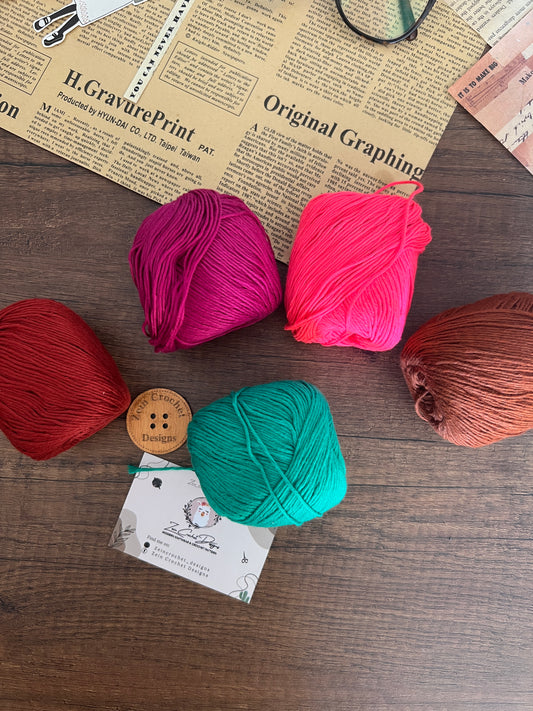 100% Cotton Yarn (fingering)