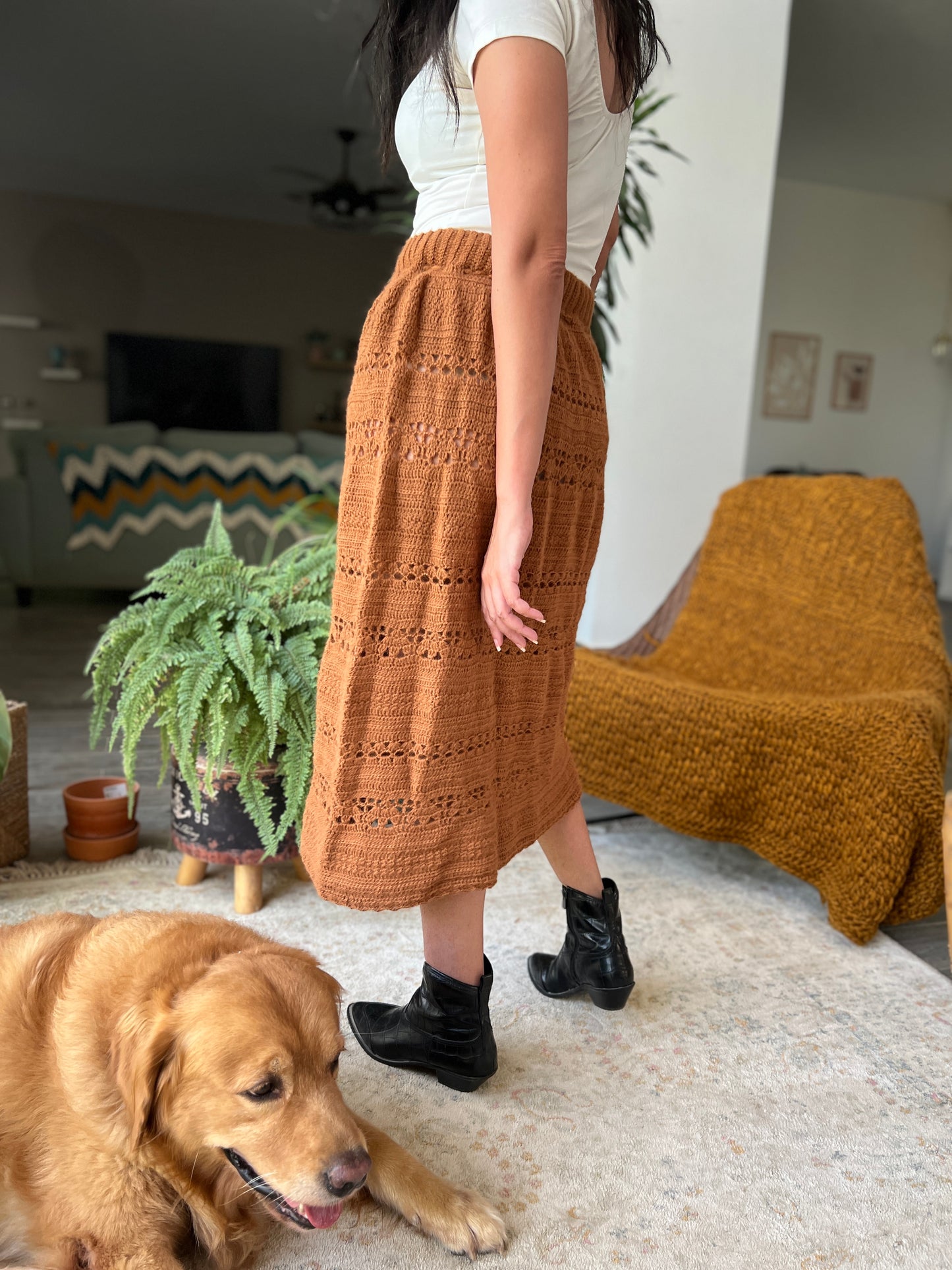 Crochet Along in studio Gathering – The Cinnamon Twist Skirt (Intermediate)