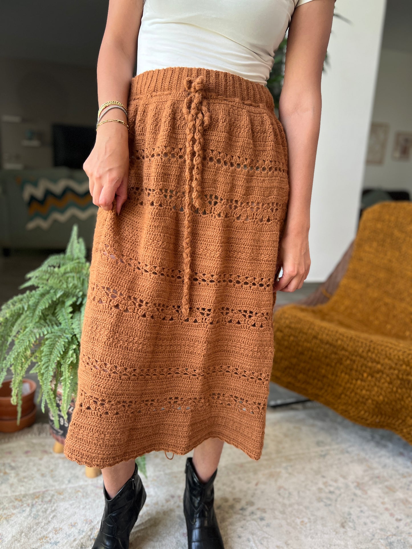 Cinnamon Twist Skirt Crochet Along