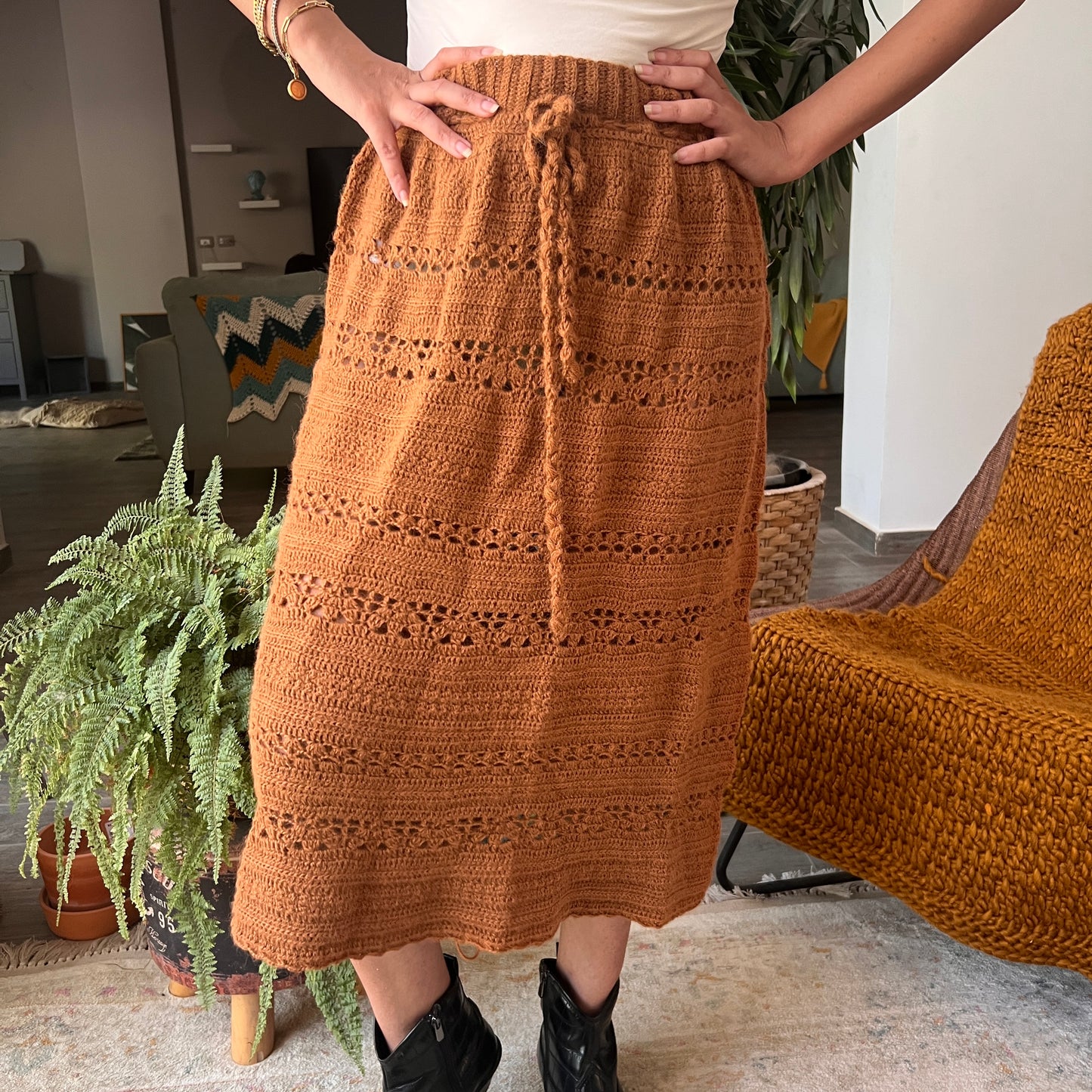 Crochet Along in studio Gathering – The Cinnamon Twist Skirt (Intermediate)