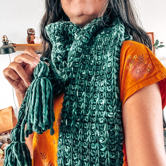 Marigold Scarf Tunisian Crochet Pattern