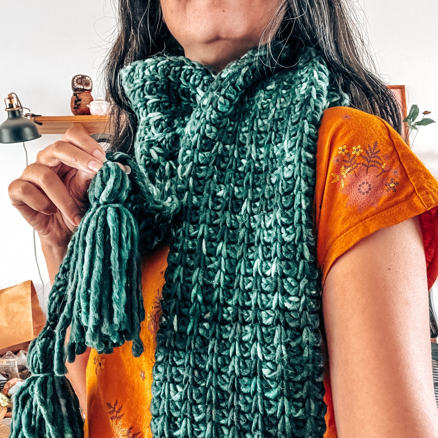 Marigold Scarf Tunisian Crochet Pattern