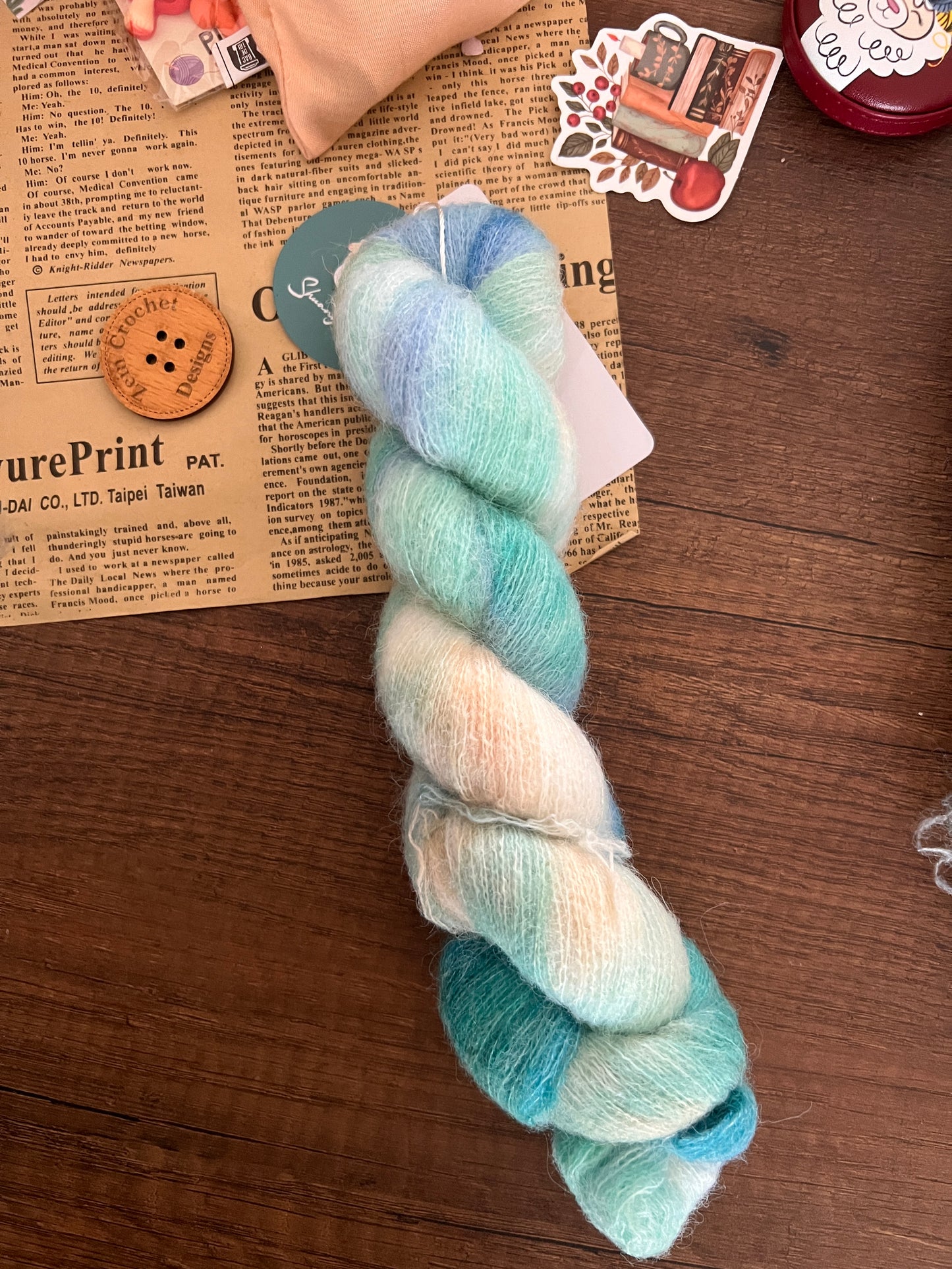 Hand Dyed Mohair