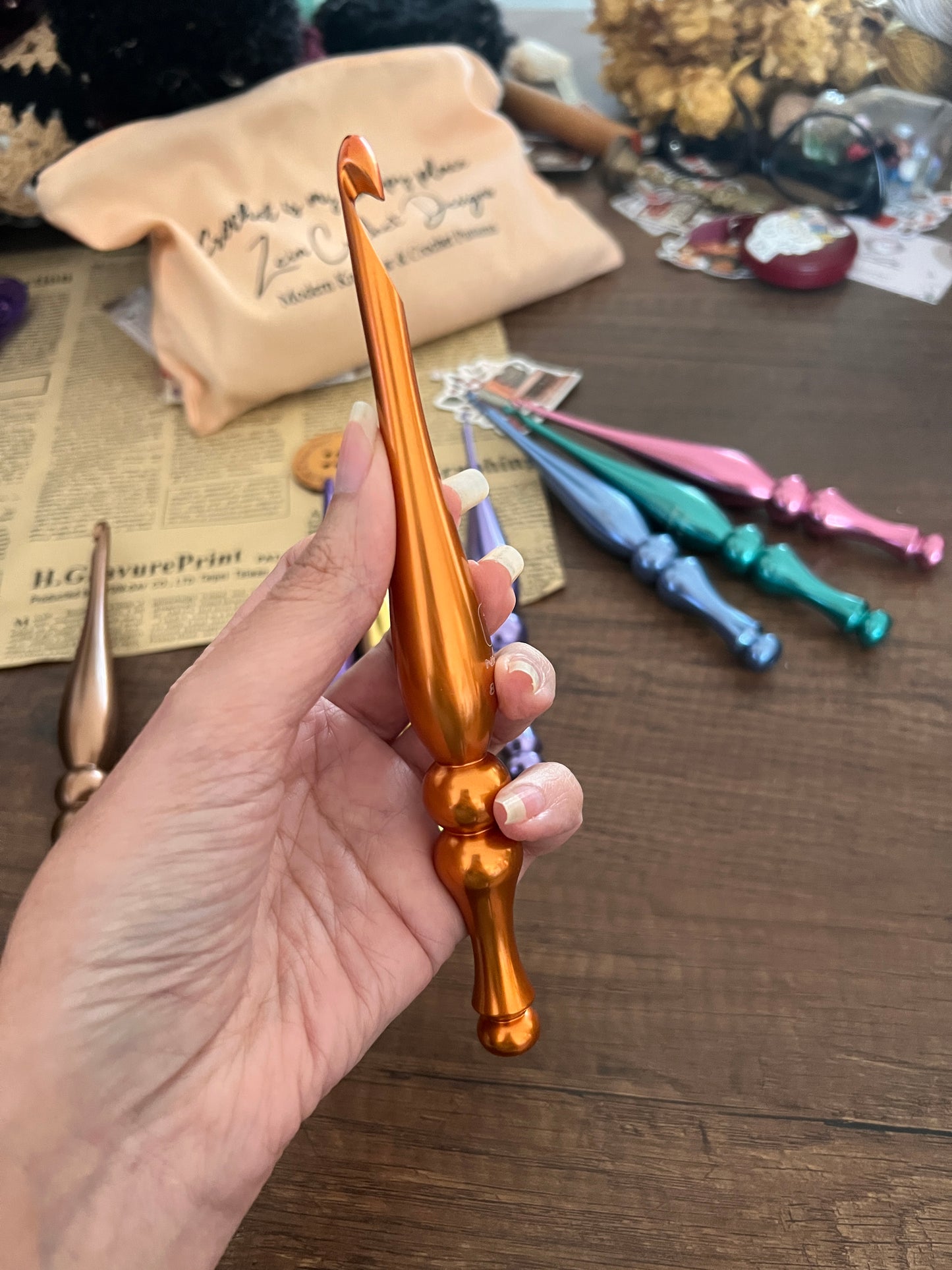 Classic style Aluminium Crochet Hook