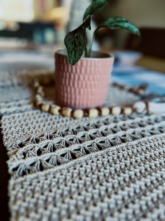 Cotton Stitches Table Runner Crochet kit