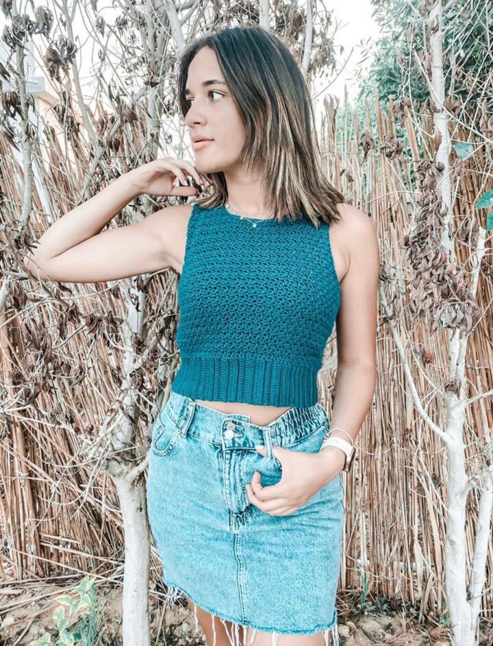 Summer Top -Crochet Pattern-crop top – Zein Crochet Designs