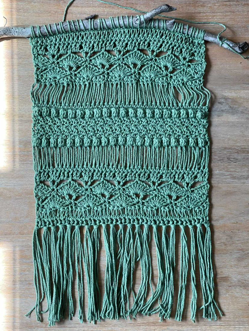 Woodstock wall hanging Crochet macrame