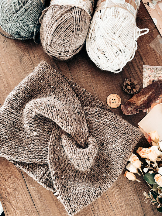 Hazel Twisted Cowl Tunisian Crochet Pattern