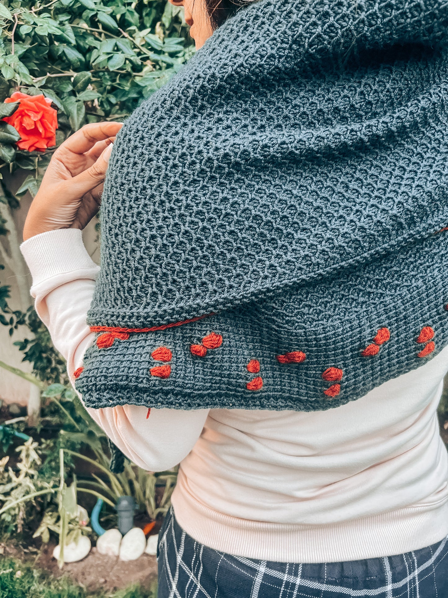 The Ivy Tunisian shawl Crochet pattern