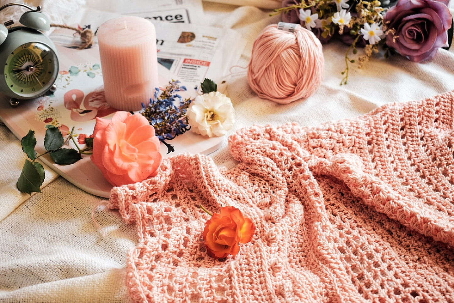 Jasmine Coral Cardigan Crochet pattern