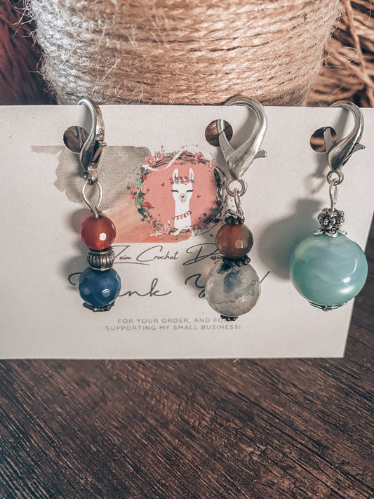 African stones stitch markers