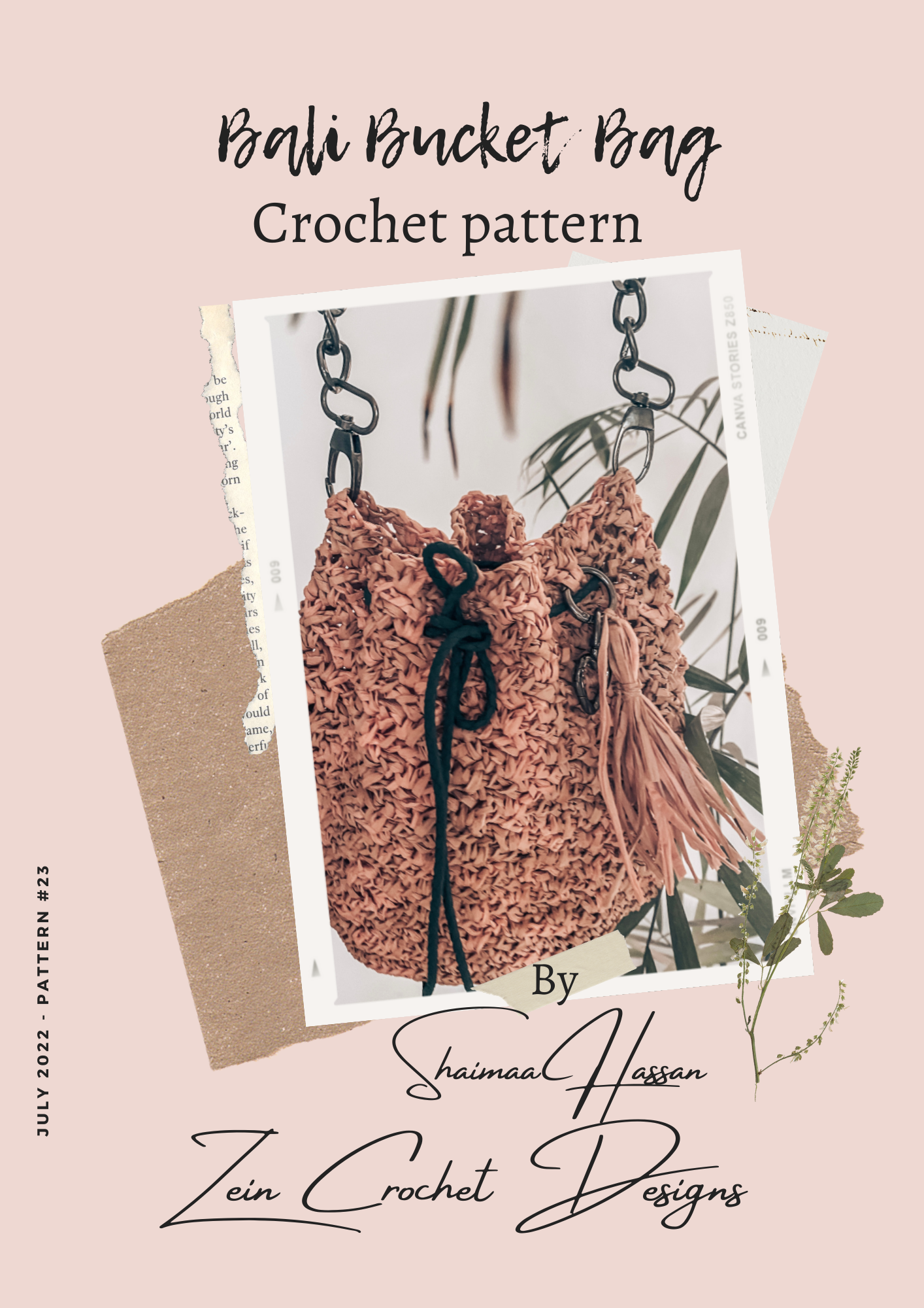 Bali Bucket Bag Crochet pattern