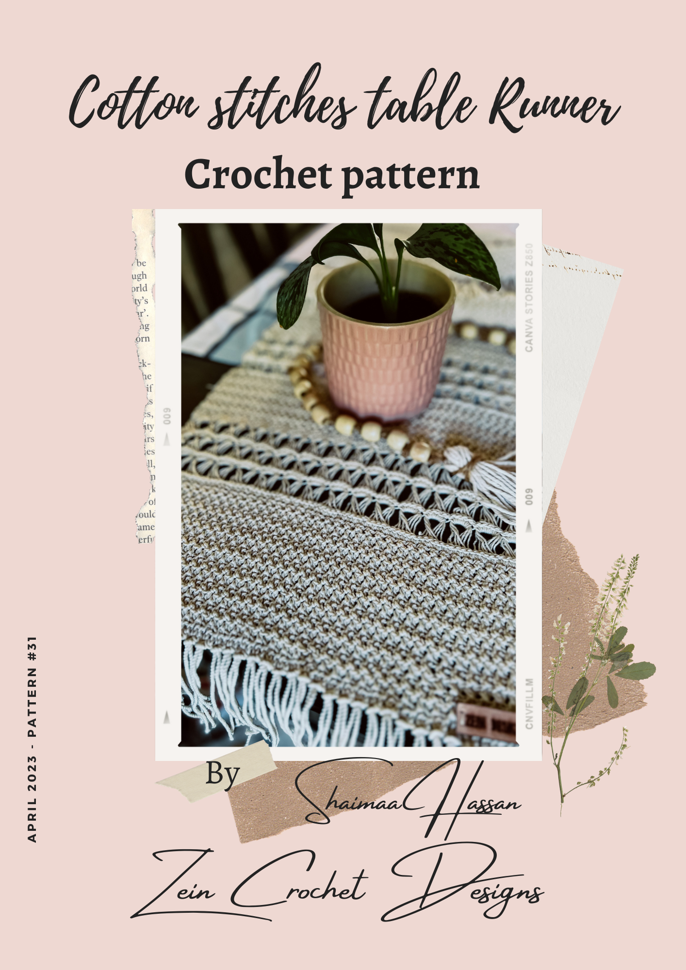 Cotton Stitches Table Runner Crochet pattern