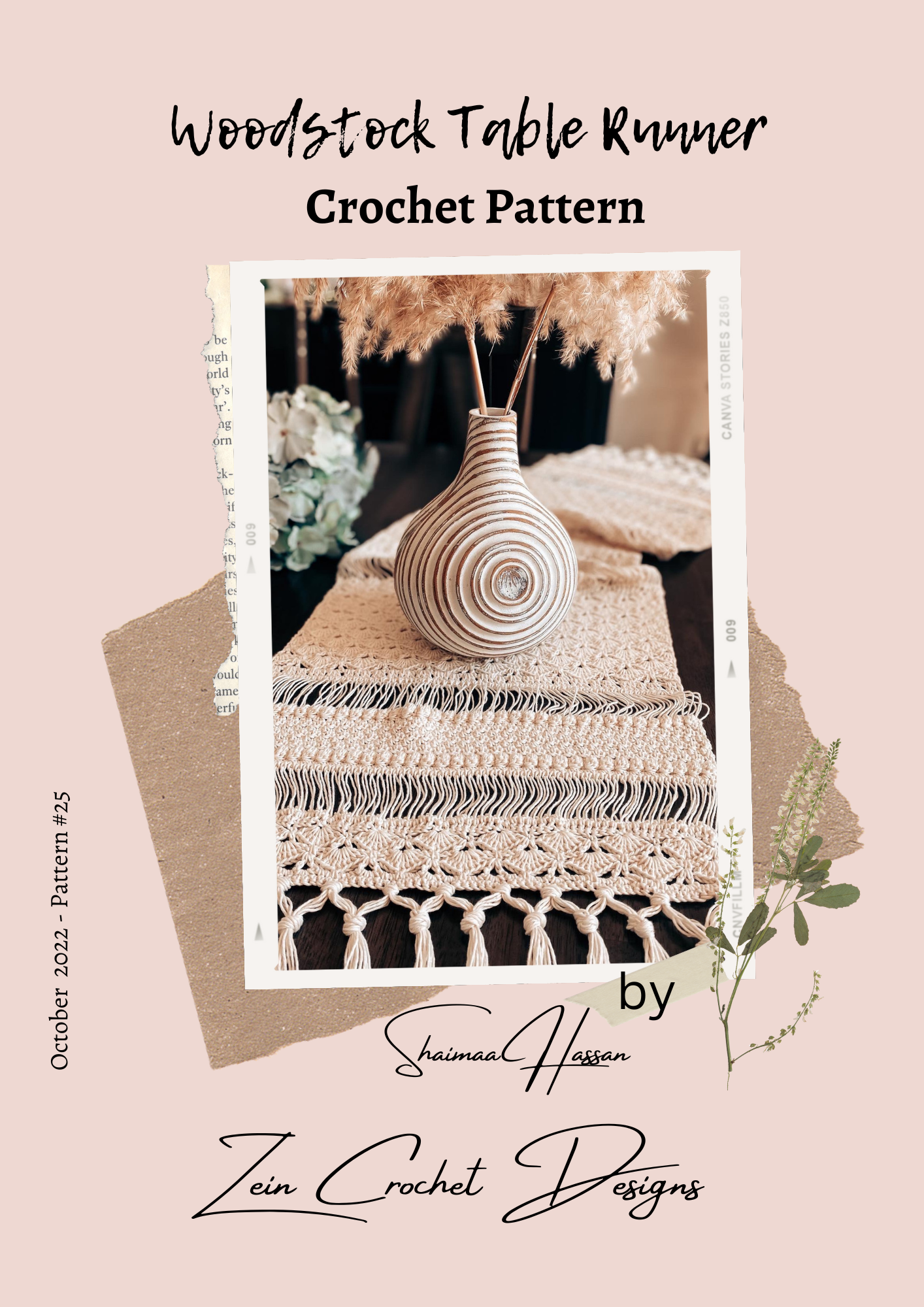 Woodstock Table Runner Crochet pattern